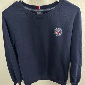 Paris Saint Germain Men's Essential Crest Sweatshirt Size Small Navy Blue